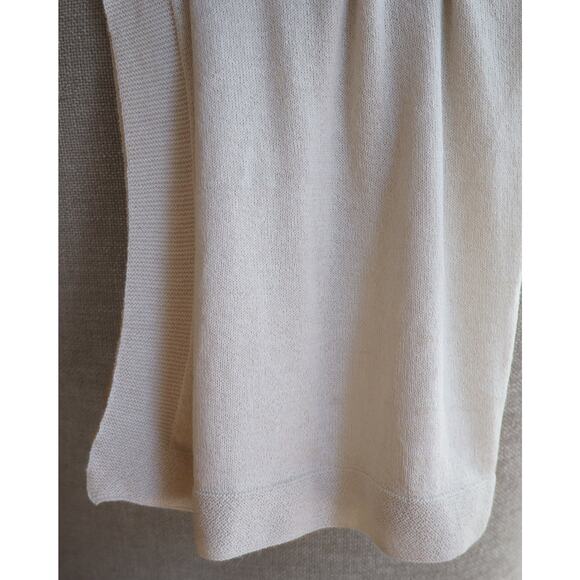 Fabric Junkies Travel Blanket 100% Lightweight Alpaca / IVORY - Picture 1 of 3